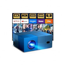Projector with WiFi 6 and Bluetooth 5.3 - [High Brightness/Electric Focus]Outdoor Movie YOWHICK Po…
