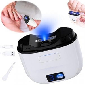 Bstsilver 2 in 1 Electric Nail Clipper w/Light, Automatic Fingernail Kids Trimmer w/Clip Storage, Fingernail…