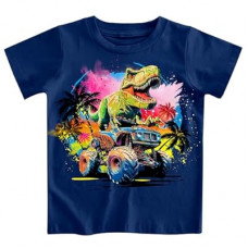 Funnycokid Toddler Boys Shirts Graphic T-Shirt Kids Short Sleeve Tees 2-6 Years