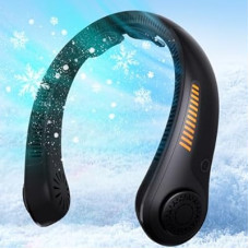 JMOSTRG Neck Fan Rechargeable - Portable Personal Fan with Neck Support, 5 Speeds Full Surround Co…