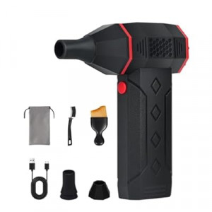 BIMEOE Compressed Air Dusters Electric Air Duster-130000RPM Super Power Air Blower, 4-Gear Adjustabl…