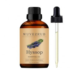 Wuvezrub Hyssop Essential Oils 60ML, Pure Hyssop Essential Oil for Aromatherapy Diffuser - 2 Fl Oz