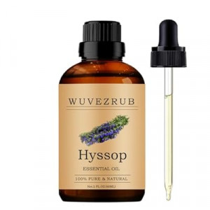 Wuvezrub Hyssop Essential Oils 60ML, Pure Hyssop Essential Oil for Aromatherapy Diffuser - 2 Fl Oz