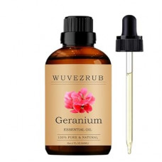 Wuvezrub Geranium Essential Oils 60ML, Pure Geranium Essential Oil for Aromatherapy Diffuser - 2 Fl Oz