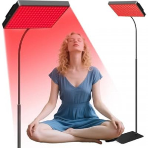 MOTAYU Red Light Therapy for Face,Red Infrared Light Therapy Lamp with Stand Panel Led 660nm & 850…