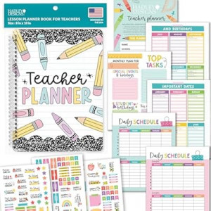 Hadley Designs Teacher Planner 2026-2027 – Undated Teacher Planners, Homeschool Lesson Plan…