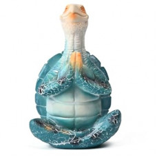 Boobezeen Sea Turtle Meditation Yoga Decor, Zen Resin Statue & Garden Figurine of Meditating Turtl…
