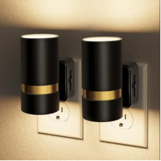 JandCase Night Lights Plug into Wall, Automatic Night Light with Dusk to Dawn, 2 Pack 0-100LM Dimmable P…