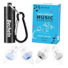 Ear Plugs for Concerts, High Fidelity Concert Earplugs with Noise Cancelling, 2 Pairs Reusable Hearin…