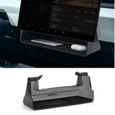 YIJINSHENG for Tesla Cybertruck Under Screen Storage Center Console Organizer Box with Anti-Slip Silicon…