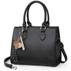 TANTOMI Womens Purses and Handbags Vegan Leather Tote Bag Black Purses for Women Trendy Sat…