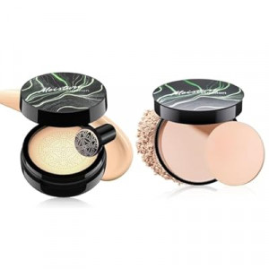 Mushroom Head Air Cushion CC Cream Strong Concealer, Moisturizing BB Cream Makeup Base Primer Eve…