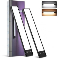 Under Cabinet Lighting (2 Pack), 3000mAh, 95 LED Closet Lights Battery Operated, RGB Color & 2 C…