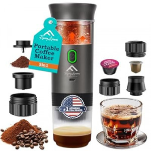APSARAS USA Portable Coffee Maker for Travel, Portable Espresso Maker, 20 bar Mini Espresso Machine, 3in1…