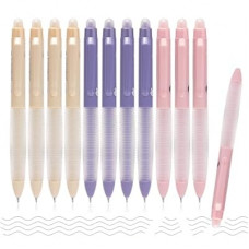 12-Pack Erasable Gel Pens, 0.5mm Fine Tip, Quick Dry Blue Ink, Ergonomic Soft Grip, Smooth Writi…