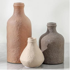 Ceramic Vase Set of 3, Vases Home Decor, Decorative Vases for Table, Boho Flower Vase Modern Neutral…