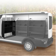 EONECROSS Black Steel Cargo Van Shelving Storage System Adjustable Height Fit for Ford Transit Connect…