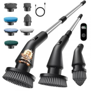 Topmako Electric Spin Scrubber, Upgraded IPX7 Cordless Cleaning Brush for Bathroom Shower, Ho…