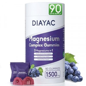 Magnesium Complex Gummies, Individually Packaged Magnesium Supplement, Magnesium Chelate, B…