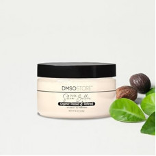 DMSOSTORE Refined Shea Butter Unscented 4 oz – 100% Pure African Shea Butter for Hair & Dry Skin – D…