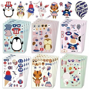 4th of July Accessories - 4th of July Stickers Patriotic Stickers for Teenages, American Flag, USA, 4th…