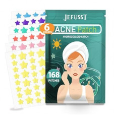 Jefusst Pimple Patches for Face, 168 Patches, Hydrocolloid Acne Patches, Cute Star Pimple Patch for Healing…