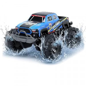QXHOL Waterproof Monster Truck Gesture RC Car, 4WD Amphibious Hand Controlled Remote Control T…