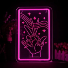 Lucunstar Scissors Neon Sign Pink LED Beauty Salon Hair Salon Decor Led Neon Business Lights for Barbe…