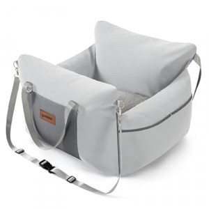 ZOMISIA Dog Car Seat for Small to Medium Dogs - Waterproof Pet Booster Seat for Car with Clip-On S…