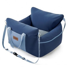 ZOMISIA Dog Car Seat for Small to Medium Dogs - Waterproof Pet Booster Seat for Car with Clip-On S…