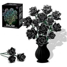 Black Rose Flower Bouquet Set, Artificial Flowers for Adults, Botanical Collection for Room Decoration, Ar…