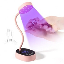 AORAEM UV Nail Lamp, Gooseneck Mini U V Light for Gel Nails, 36W Rechargeable LED Flash Cure Lamp…