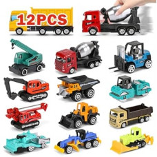 ZHFUYS 12PCS Metal Mini Cars Toy for Kids, Toy Cars for Kids, Trucks Toy Vehicles Set for Toddlers, Party Fav…