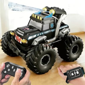 Dual Remote Control RC Car with Magic Gesture Wristband & 40+ Min Play, 1:18 Fully Submersible Water…