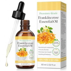 Kurchugo Frankincense Essential Oil 2.02 Fl oz - 100% Pure & Natural Premium Frankincense Oil for Face,…