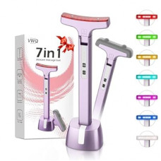 Red Light Therapy for Face, Eyes and Neck, Red Light Therapy Wand, 7 Color Led Light Therapy for Face, R…