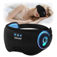Deep Sleep Mask with Bluetooth 5.4 Headphones - Blackout Sleeping Mask Side Sleeper Eye Masks Earph…