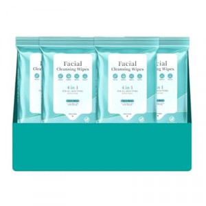Facial Cleansing Wipes, Tea Tree Oil Extract for Face Cleansing, Salicylic Acid for Acne Treatment, Hydrating…