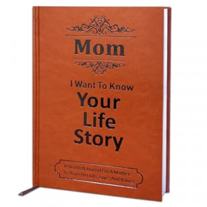 JUNQIU Mom I Want To Hear Your Story, A Mother’S Guided Journal Book - Gifts For Mom, Christmas, M…