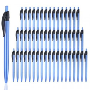 Retractable Blue Ballpoint Pen for Smooth Writing 1.0mm Medium Pack of 100 Blue Ink Pen, Click Blue Pens…