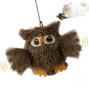 ZOMISIA Flappy Bird Cat Toy, Interactive Flapping Chirping Bird Cat Toy with Catnip Bag for Indoor Bor…