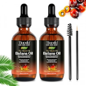2Pack Batana Oil for Hair Growth, Natural Unrefined Batana Oil for Hair Growth, Nourish Scalp and Reduce…
