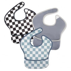 CIVARUA KIDS 3-Pack Waterproof Baby Bibs for Eating - Mess Proof Lightweight Toddler Feeding Bibs w…