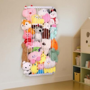 volepet Stuffed Animal Storage Large Toy Organizer，Adjustable Metal Plushie Net Holder for Toy Plush，…