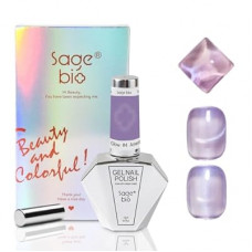SAGEBIO 15ml Cat Eye Gel Nail Polish with Magnet Shimmer Glass Bead Effect 12