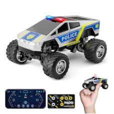 SOONYANG Remote Control Car,APP Controlled 1:64 Scale Mini RC Truck | Alloy Body with LED Lights, 2.4GHz…