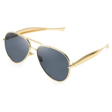 SODQW Gold Aviator Sunglasses for Women Men Trendy Designer Metal Sun Glasses with UV400 Metal Fra…