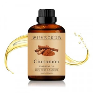 Wuvezrub Cinnamon Essential Oil 240ML - 100% Pure and Natural Oils for Aromatherapy Diffuser - 8 Fl Oz…