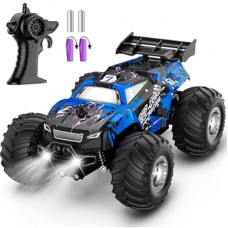 Barlisam Remote Control Car, All-terrain Remote Control Truck for Boys 8-12, Headlight, Dual Motors, 1:20,…