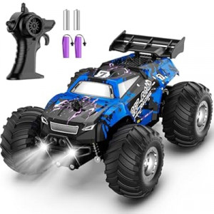 Barlisam Remote Control Car, All-terrain Remote Control Truck for Boys 8-12, Headlight, Dual Motors, 1:20,…